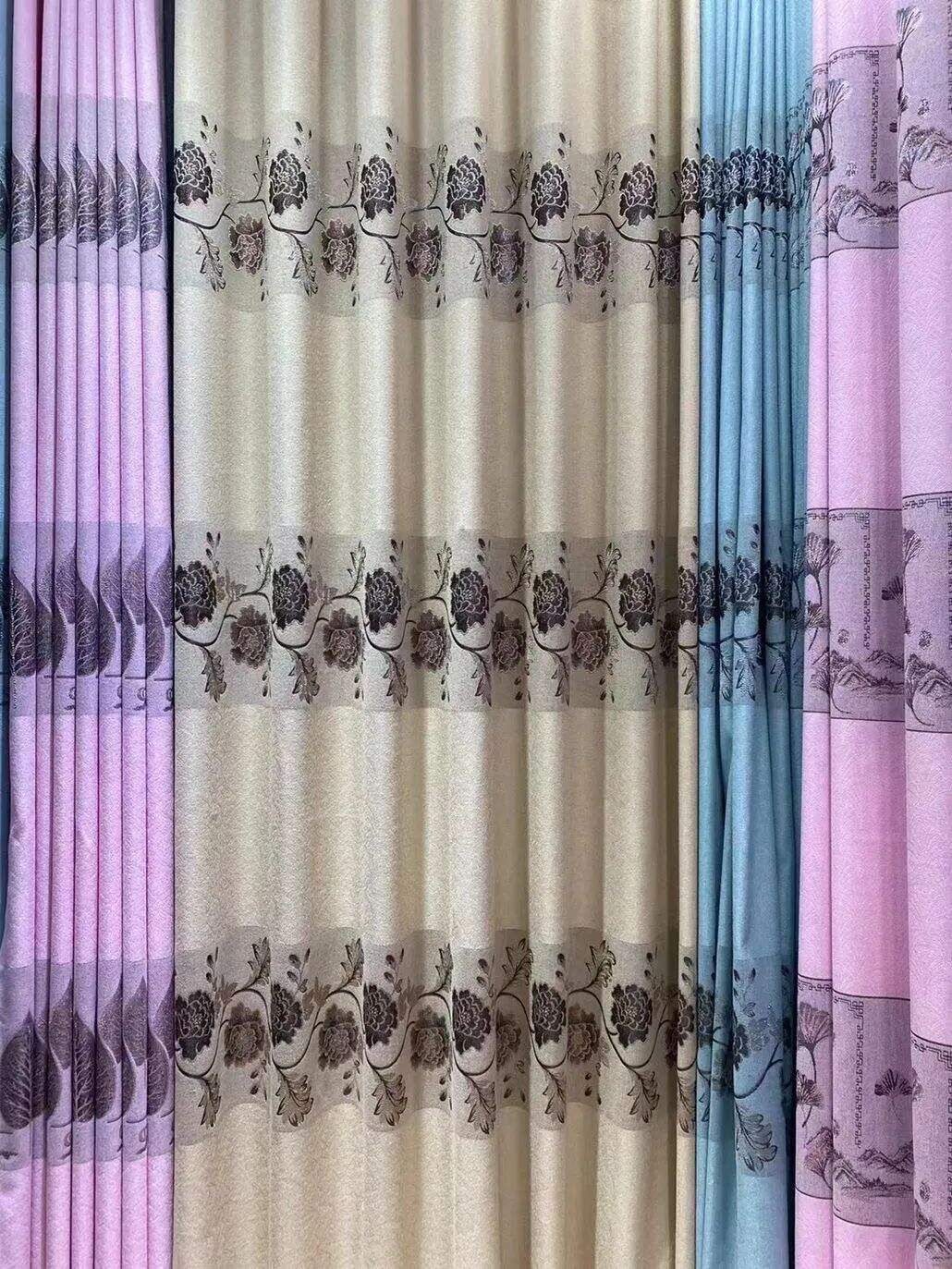 Foulola News: Cheap Jacquard Curtain Fabric, Widht 2.8m factory