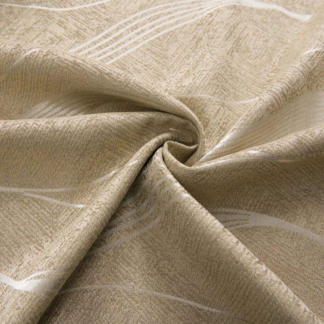 Foulola: Linen Style Polyester Brushed Jacquard Curtain manufacture