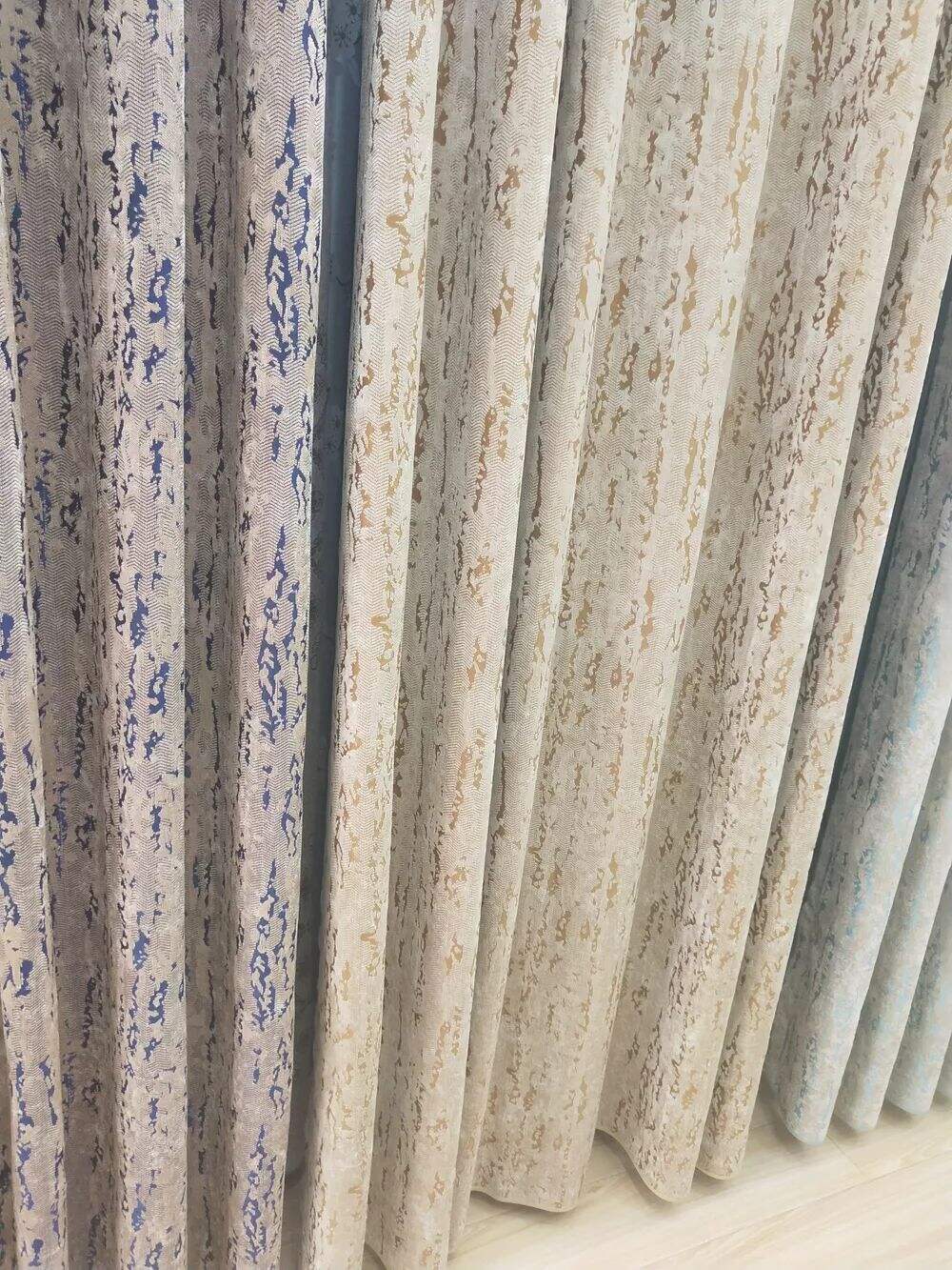 foulola news1688 series velvet jacqu rd curtain fabric 2832m671829-7