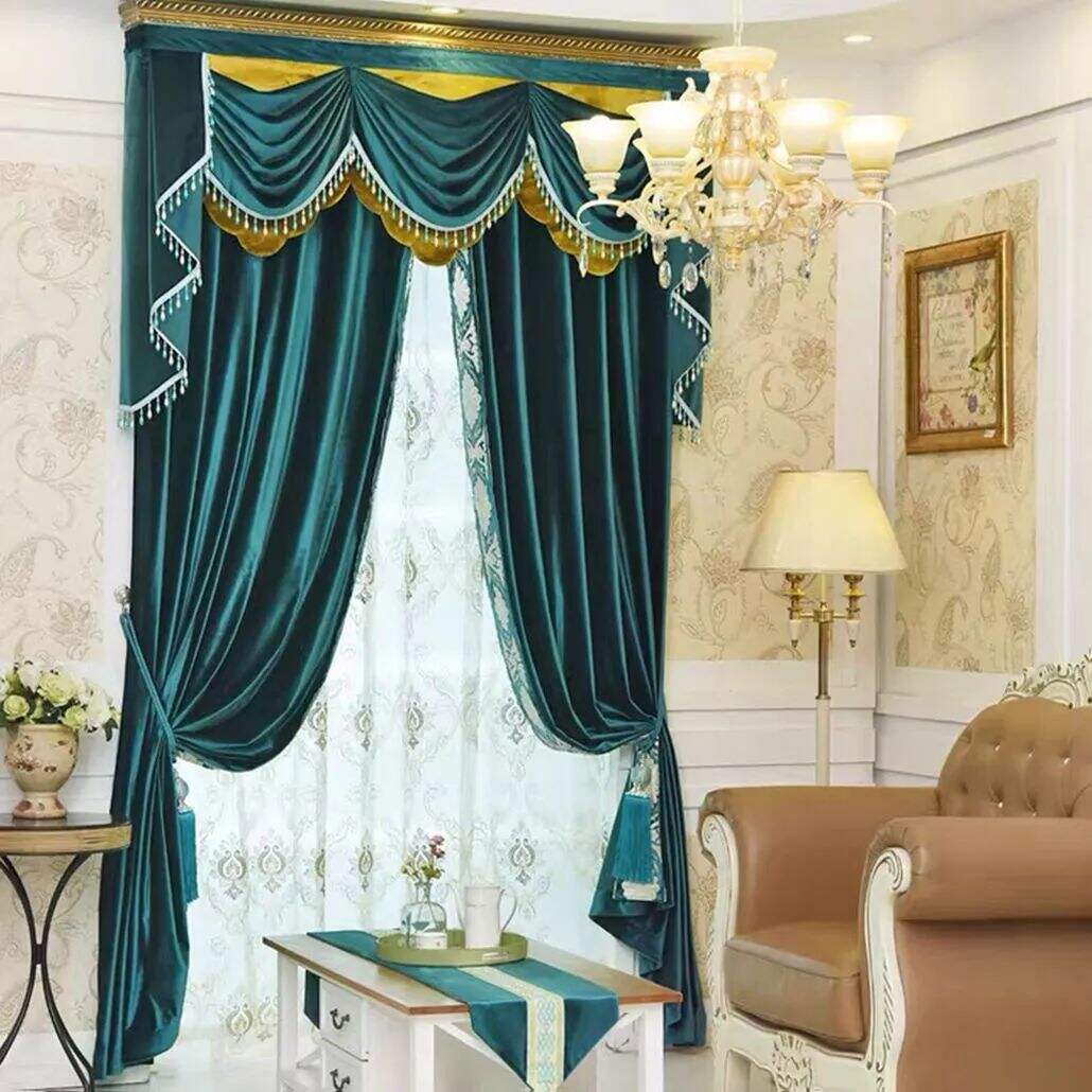 Foulola: YDL Series ltalian Velvet Curtain Fabric, 2.80m Width factory