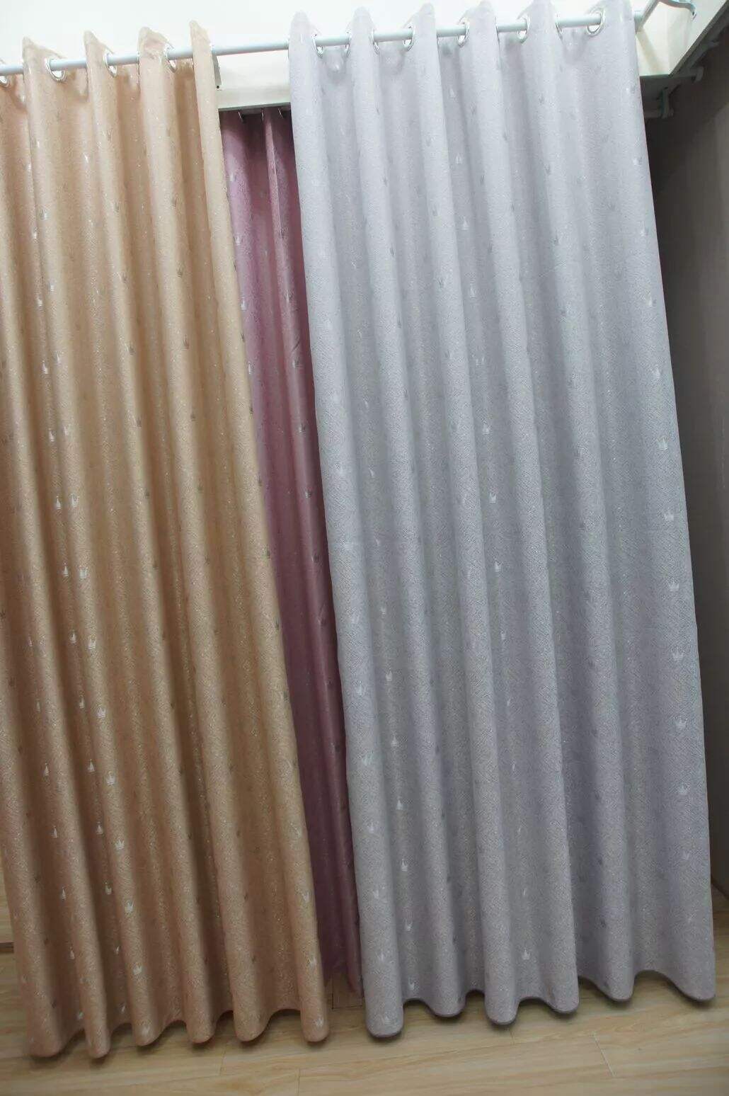 Foulola: Linen Style Polyester Brushed Jacquard Curtain factory