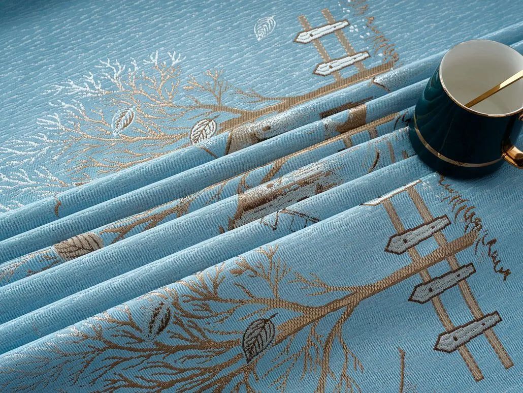 Foulola News:2.8/3.2m Width Jacquard Blackout Curtain 2201Series factory