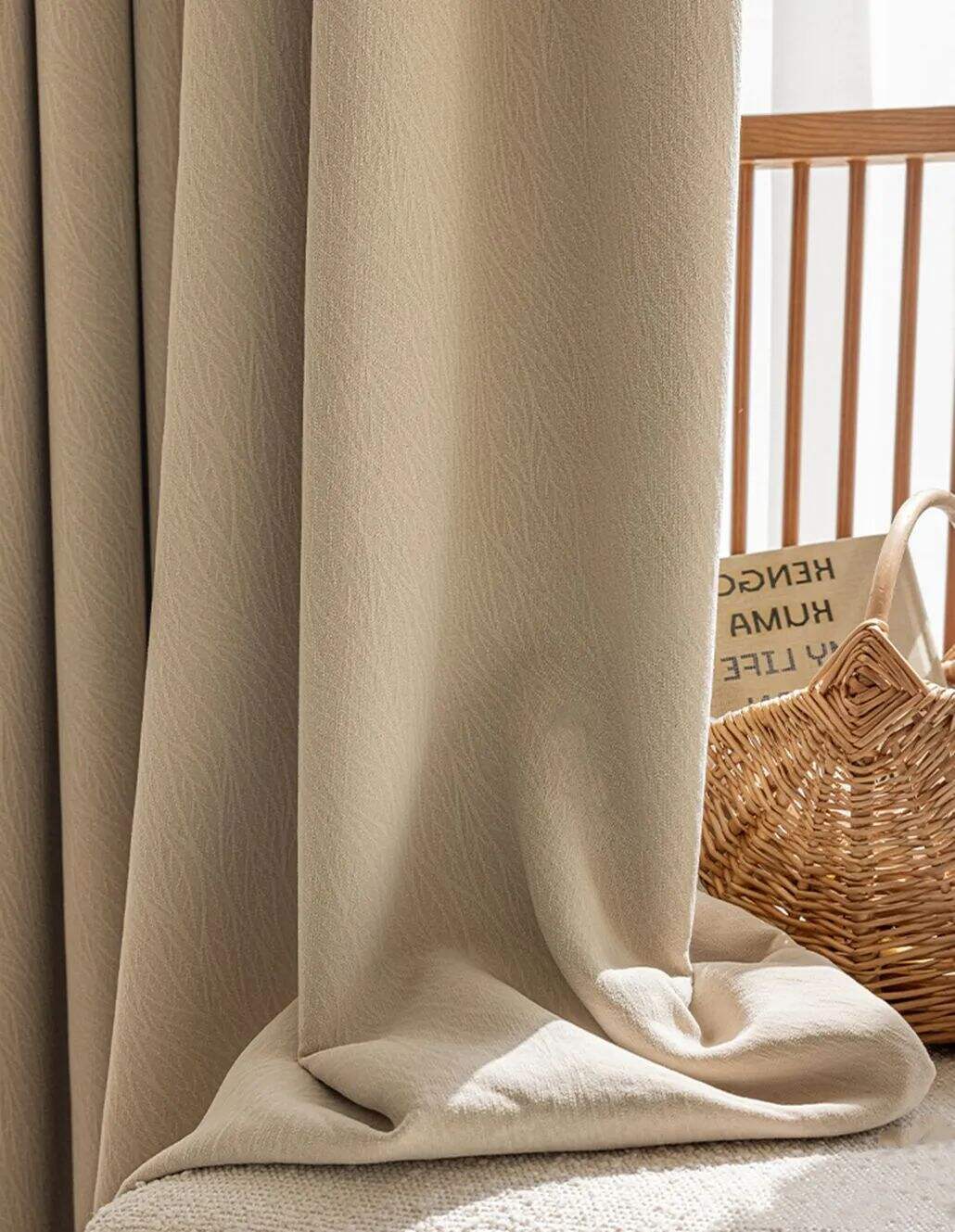 Foulola News: ZSYR# 2.8/3.2m Width Linen Style Curtain, manufacture