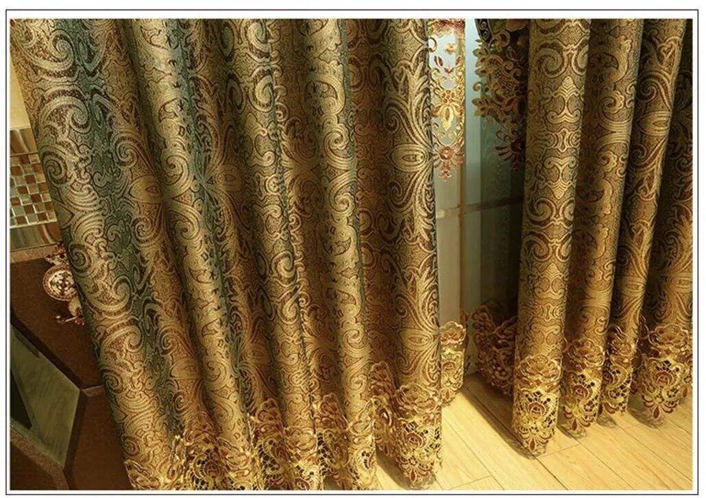 Foulola: X-2021 Series High Grade Embroidery Curtain with Sheers supplier