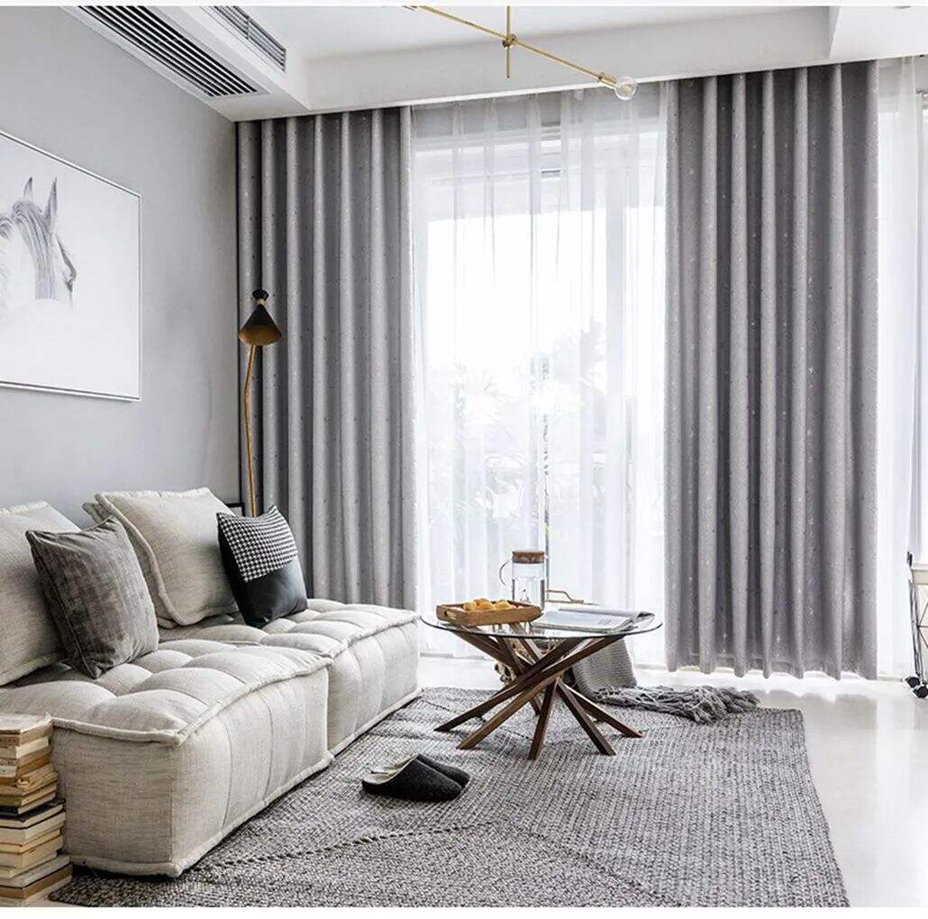Foulola: Linen Style Polyester Brushed Jacquard Curtain manufacture