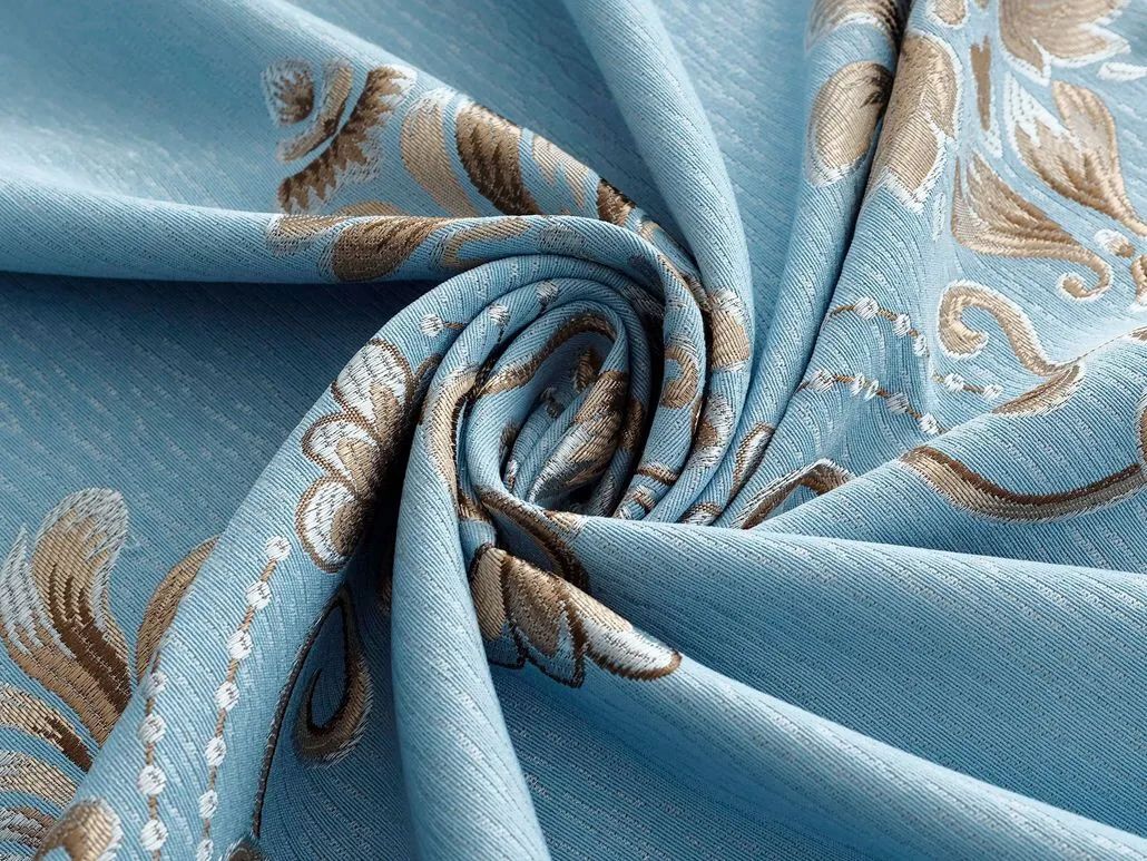 Foulola News:2.8/3.2m Width Jacquard Blackout Curtain 2201Series factory