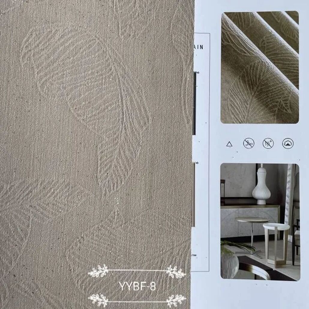 Foulo News: YYBF# 2.8m/3.25m Width,Luxury Jacquard Curtain details