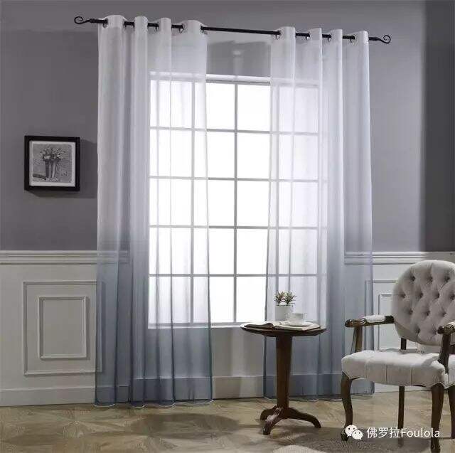 Printed Linen Curtain Net details
