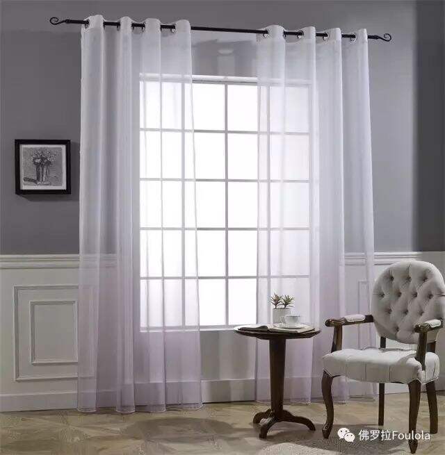 Printed Linen Curtain Net factory