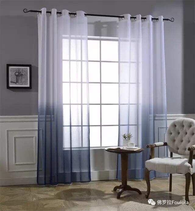 Printed Linen Curtain Net details