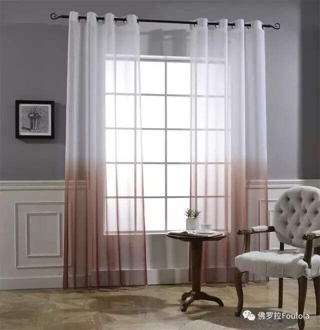 Printed Linen Curtain Net factory