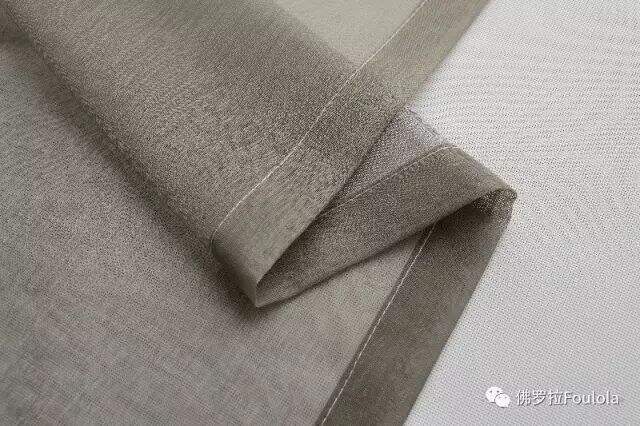 Printed Linen Curtain Net details