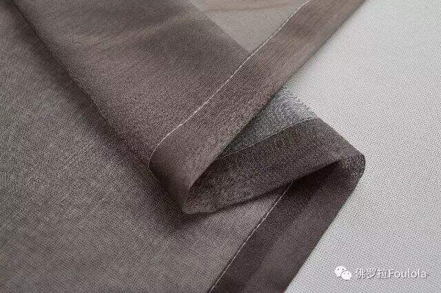 Printed Linen Curtain Net details