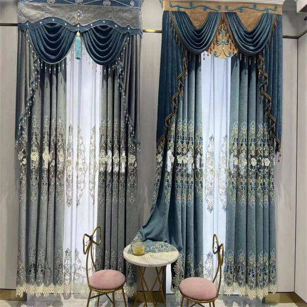 Trải nghiệm sự sang trọng của rèm cửa thêu trong không gian sống của bạn.