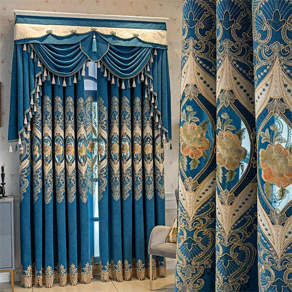 Thay đổi diện mạo của cửa sổ với rèm cửa thêu thời trang