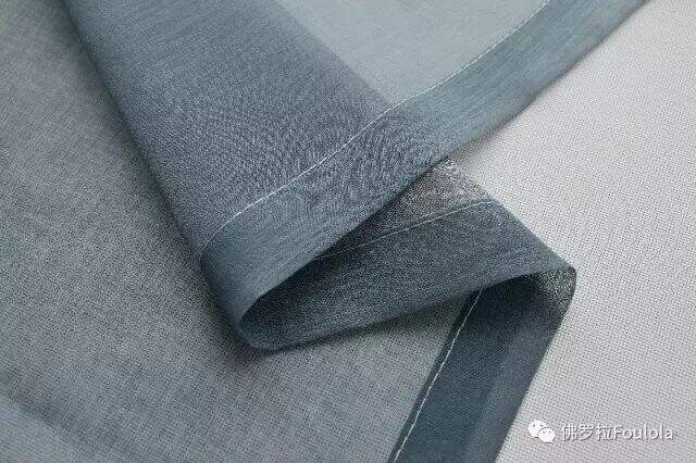 Printed Linen Curtain Net details