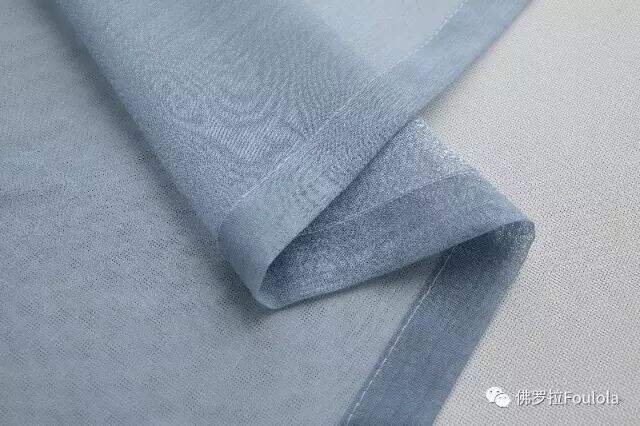 Printed Linen Curtain Net details