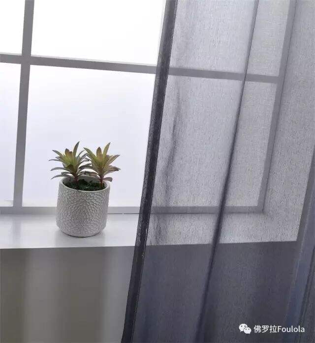 Printed Linen Curtain Net factory