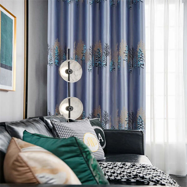 How to Use Jacquard Curtains Blue?