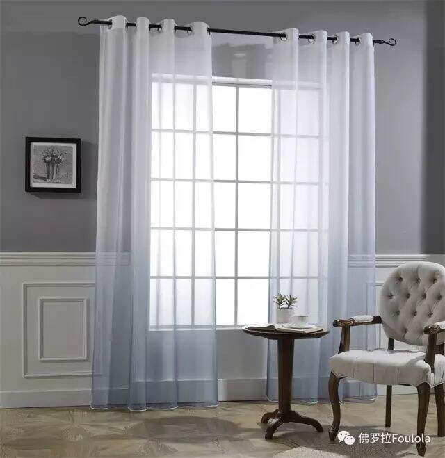 Printed Linen Curtain Net details
