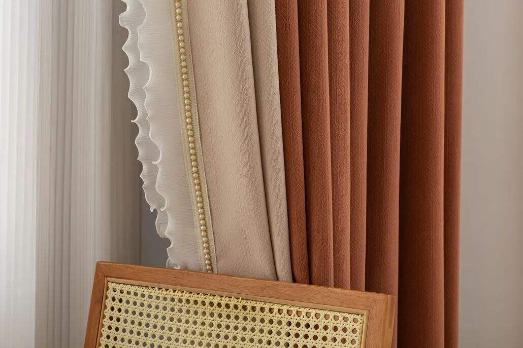 Foulola News:SFL2216# Luxury Jacquard Linen Style Curtain Fabric factory
