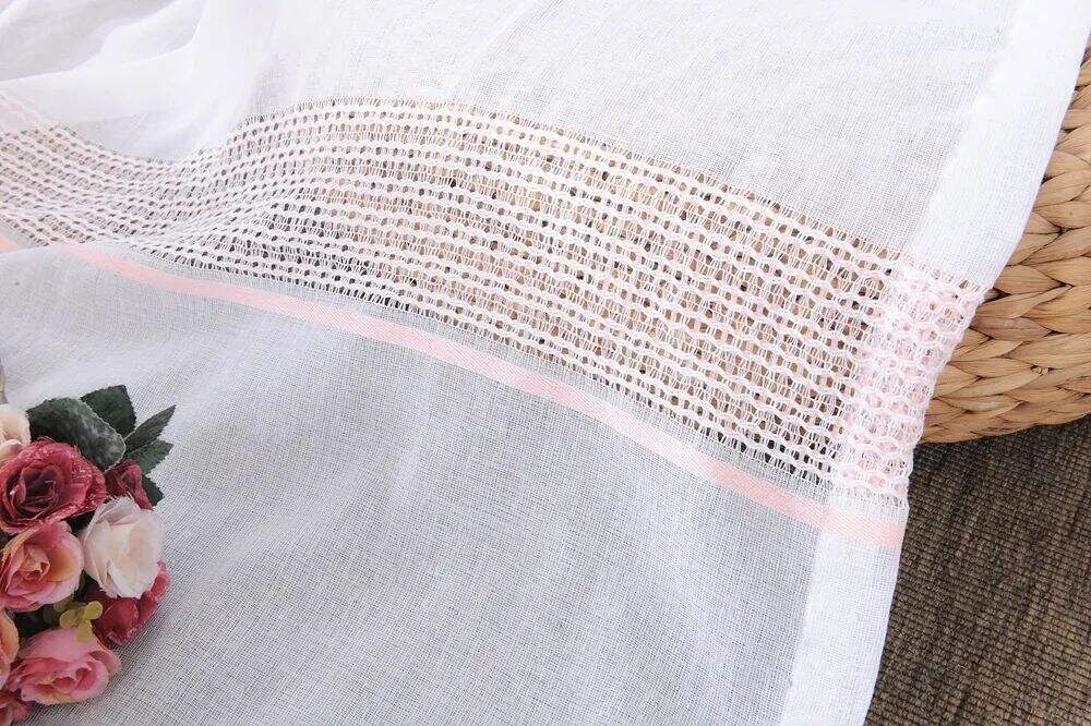 Foulola News: 2029# Series Jacquard Stripe Style Linen Sheer manufacture