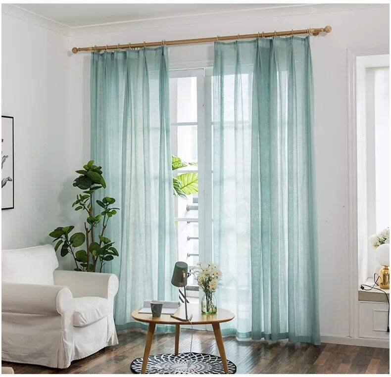 Foulola News: SZMS# Series, Cotton/ Polyester Sheer Curtain details