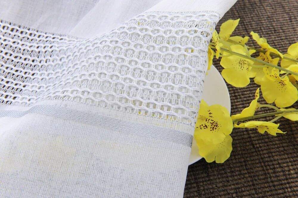 Foulola News: 2029# Series Jacquard Stripe Style Linen Sheer factory