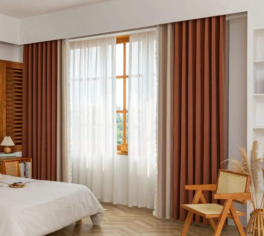 Foulola News:SFL2216# Luxury Jacquard Linen Style Curtain Fabric factory
