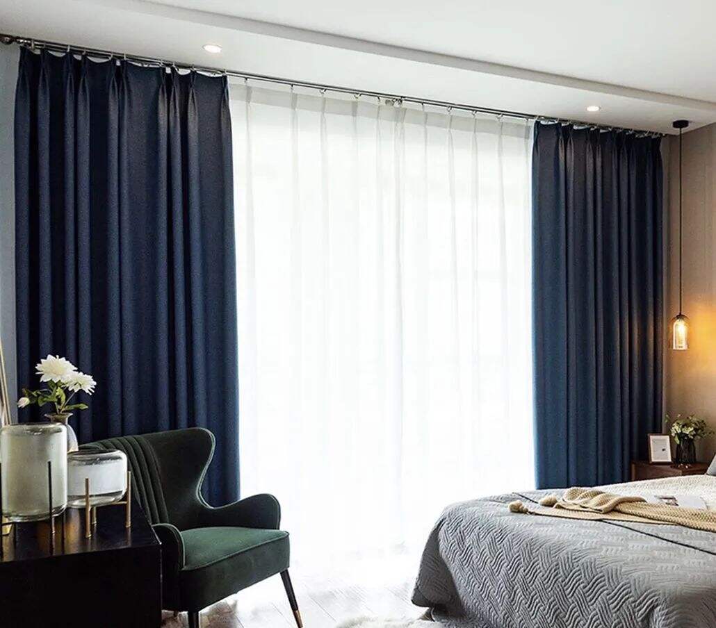 8103 Series Blackout Linen Curtain Fabric, 335gsm, 90% Blackout. supplier
