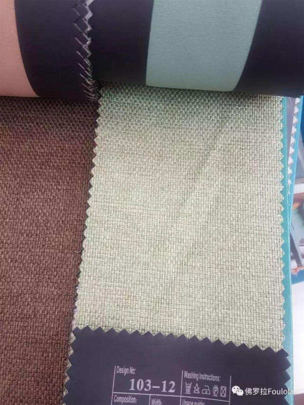 8103 Series Blackout Linen Curtain Fabric, 335gsm, 90% Blackout. factory
