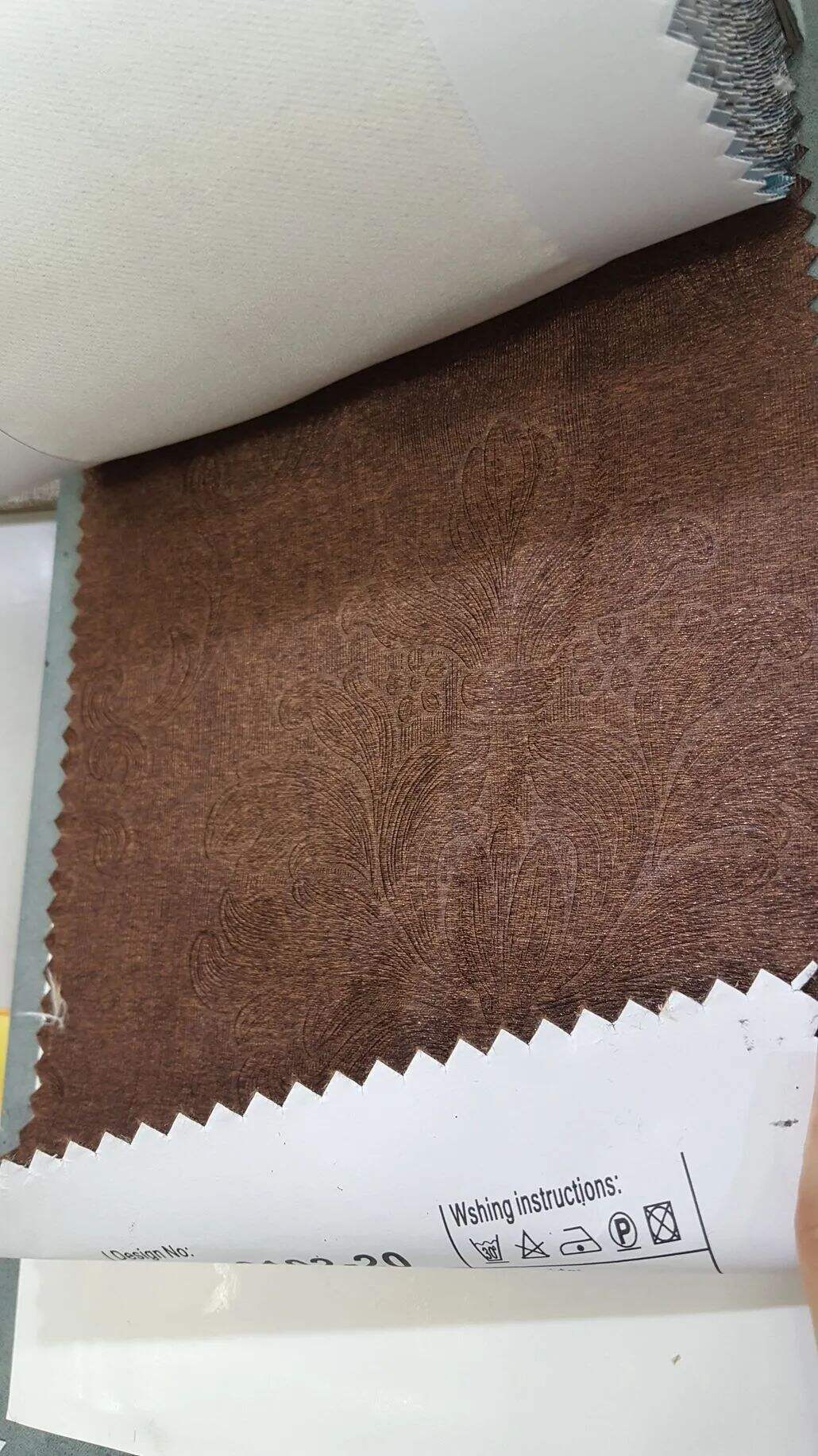 135 Foulola News: 2.8m DY/34# Series, Embossed Linen Style Blackout factory