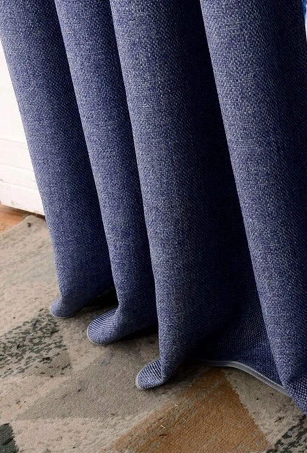 8103 Series Blackout Linen Curtain Fabric, 335gsm, 90% Blackout. factory