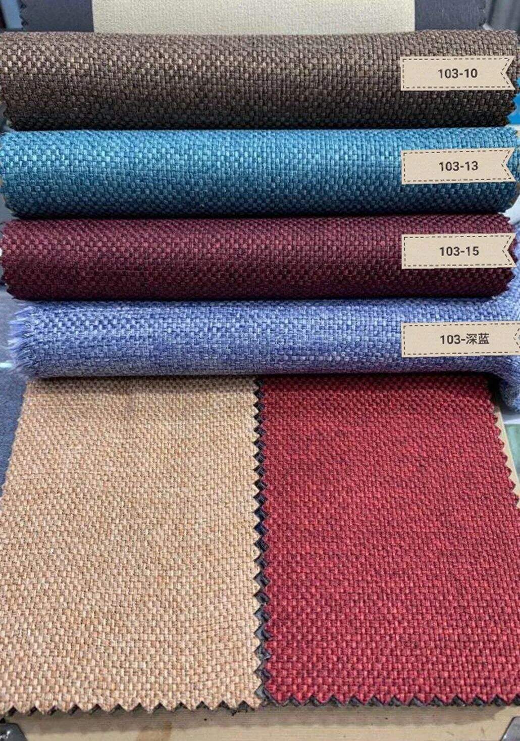 8103 Series Blackout Linen Curtain Fabric, 335gsm, 90% Blackout. supplier