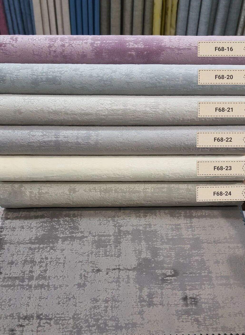 Foulola News：Velvet 68# Series, Dull(Matt) Face Sofa fabric factory