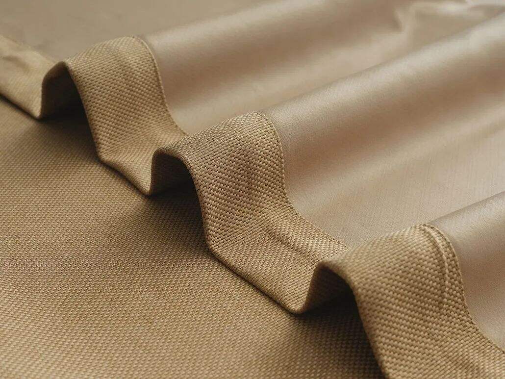 8103 Series Blackout Linen Curtain Fabric, 335gsm, 90% Blackout. factory