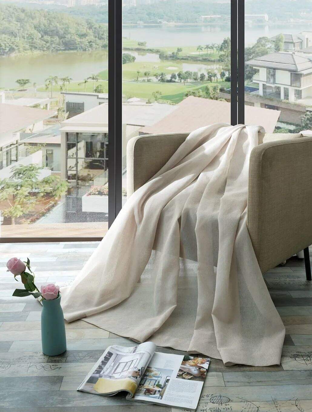 Foulola News: DLM Linen Sheer，6 colors， 3.0m Width manufacture