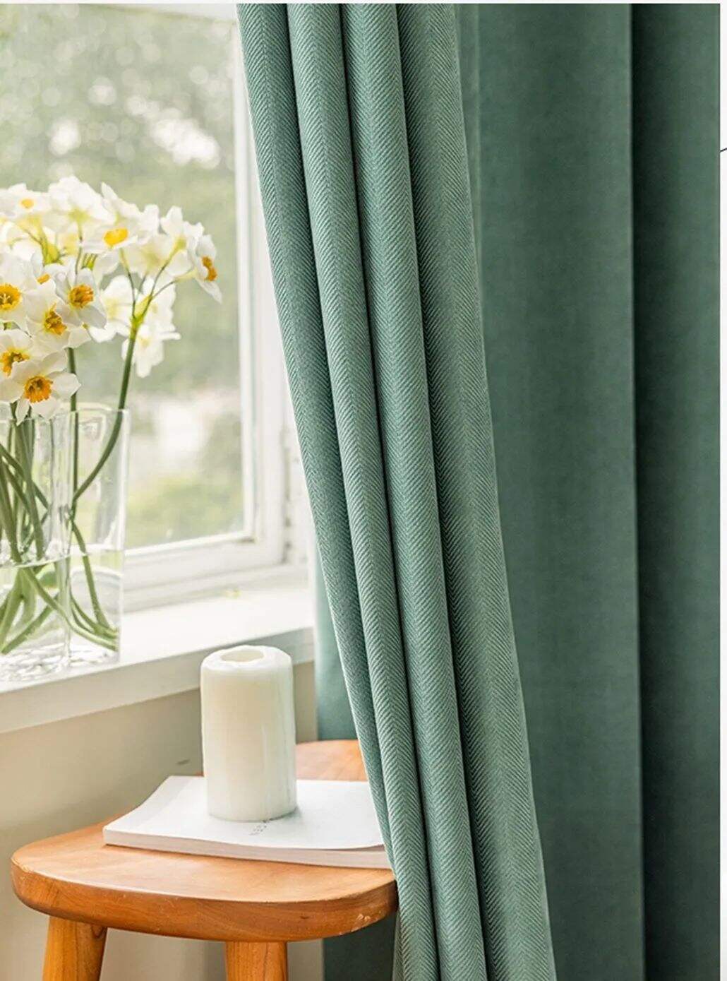 59 Foulola News:RZW Blackout Chenile Curtian Fabric details