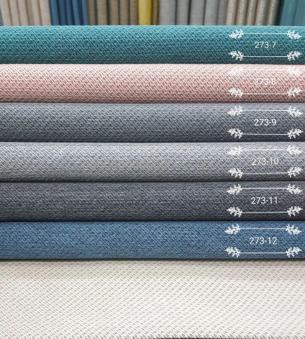 11 Foulola News: 273# Linen Cotton Series Jacquard Blackout factory