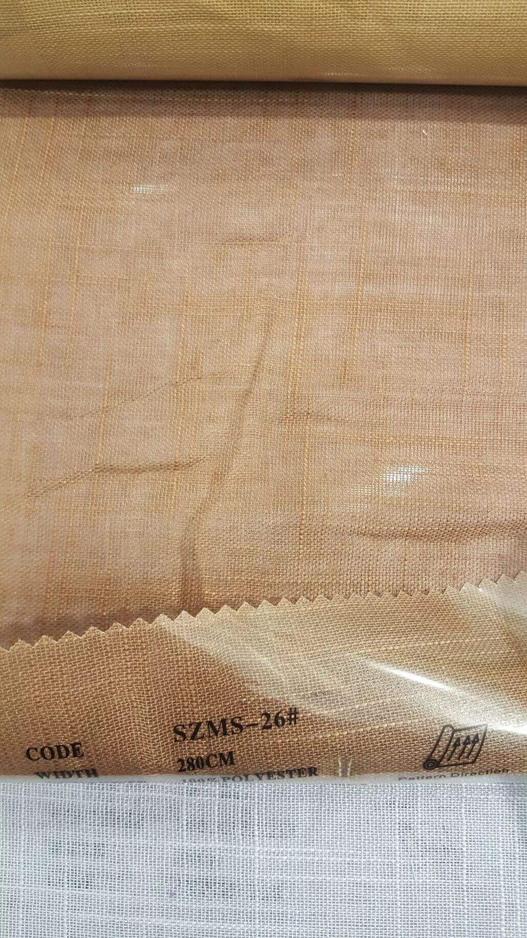 Foulola News: SZMS# Series, Cotton/ Polyester Sheer Curtain details