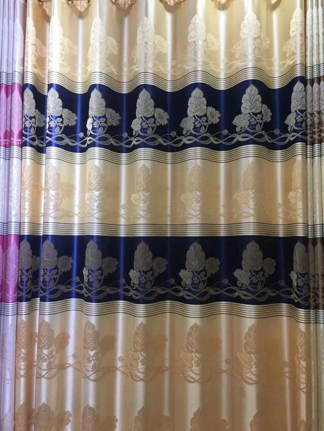 Foulola News: Cheap Jacquard Curtain Fabric. Width 280cm, factory