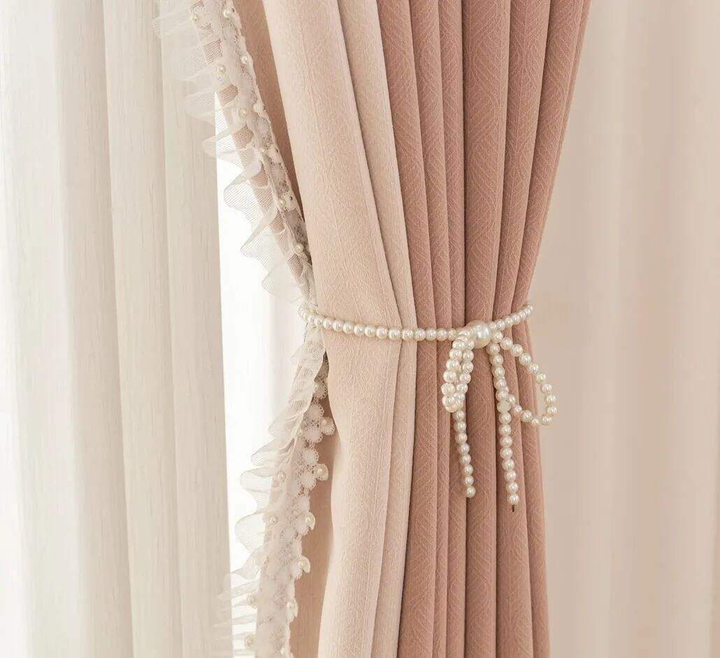 Foulola News:SFL2216# Luxury Jacquard Linen Style Curtain Fabric details