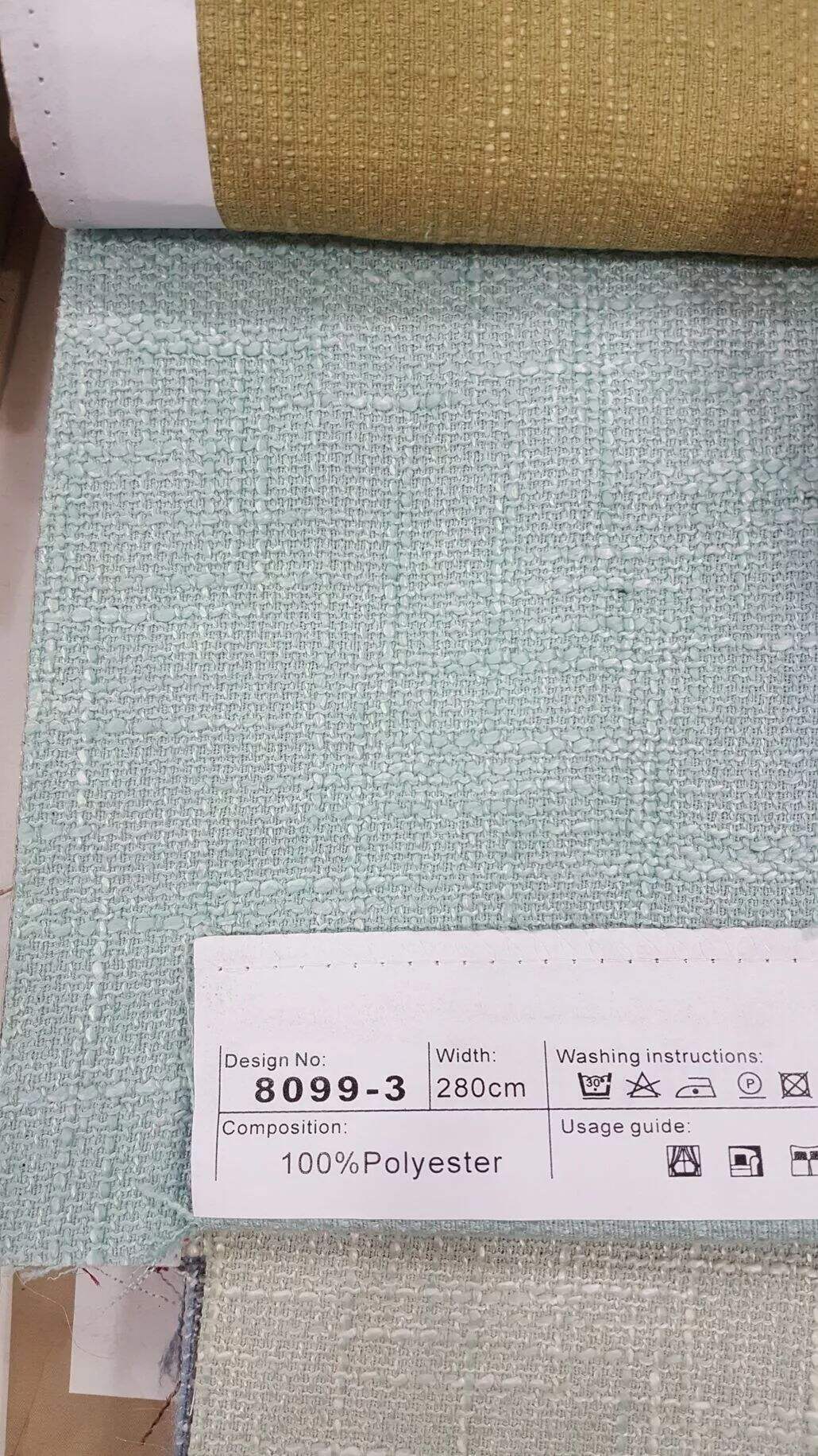8099 Series Polyester/ Cotton Linen Curtain Fabric supplier