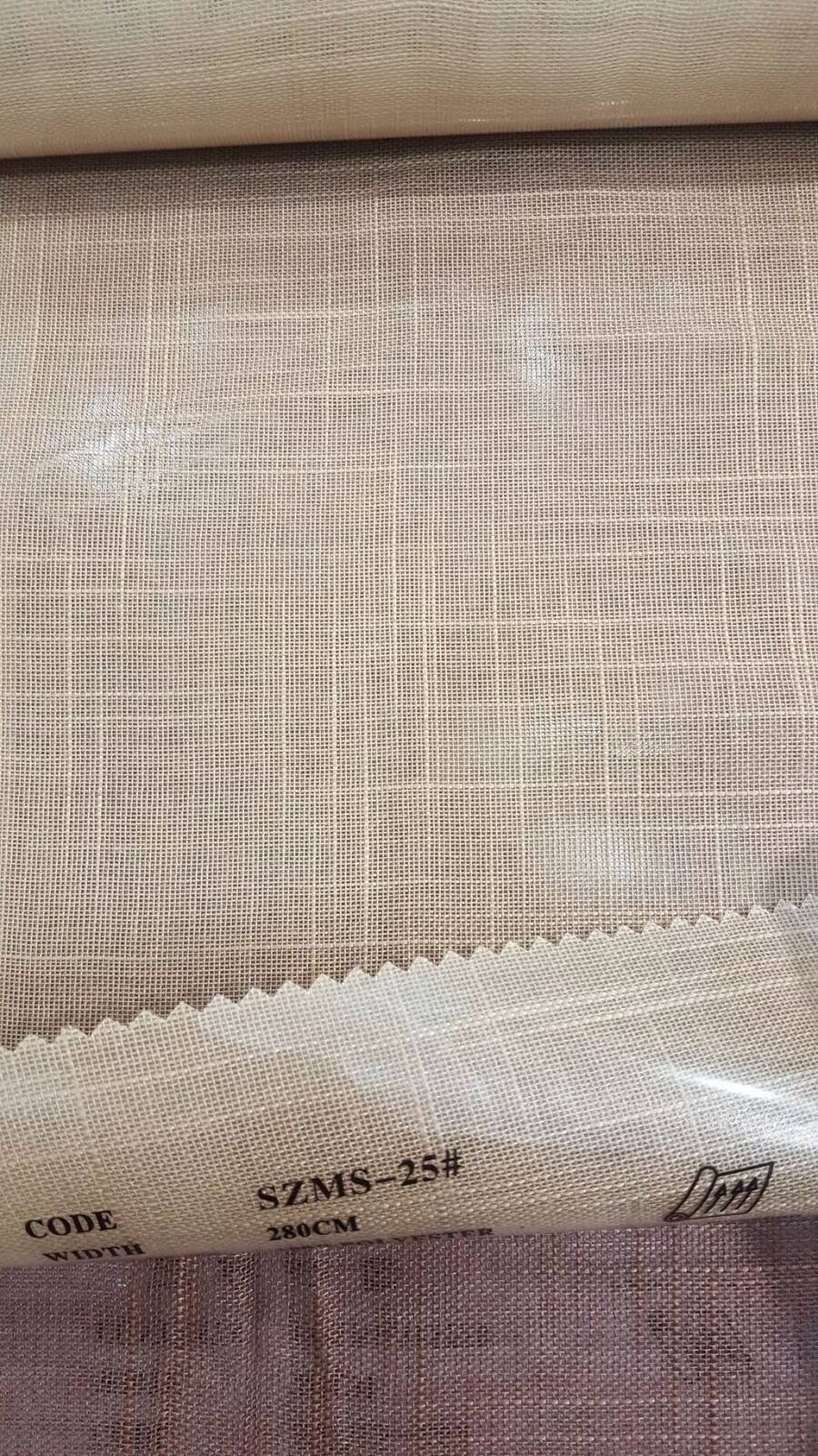 Foulola News: SZMS# Series, Cotton/ Polyester Sheer Curtain details