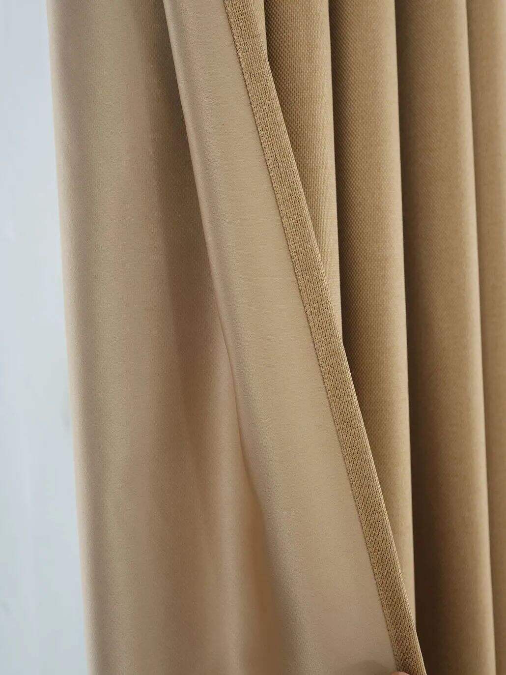 8103 Series Blackout Linen Curtain Fabric, 335gsm, 90% Blackout. factory