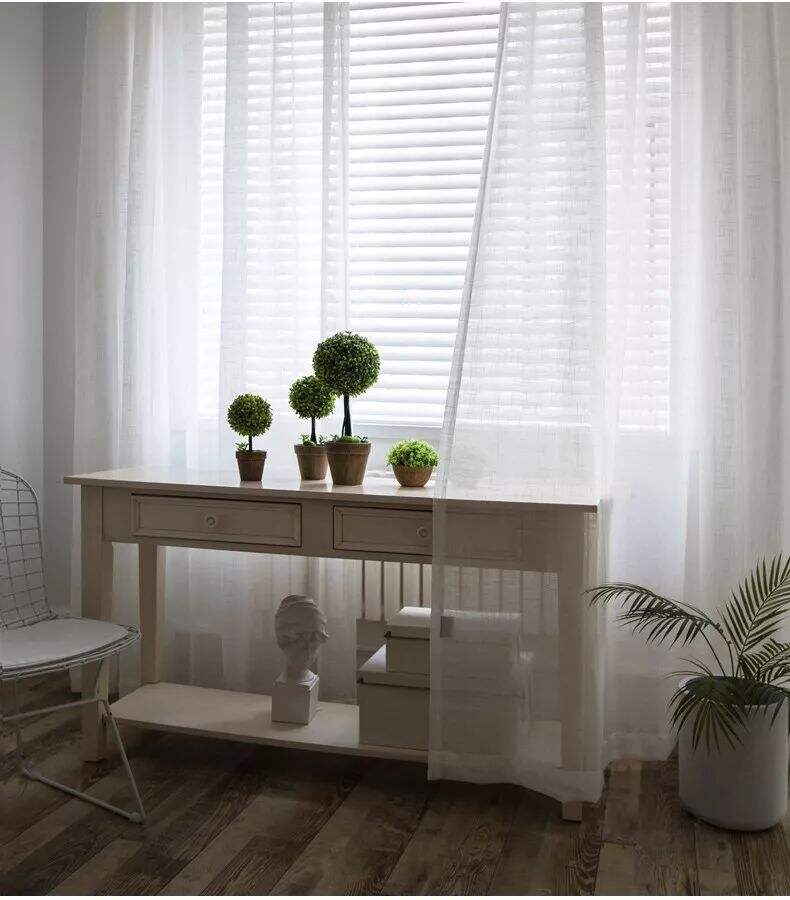 Foulola News: SZMS# Series, Cotton/ Polyester Sheer Curtain factory