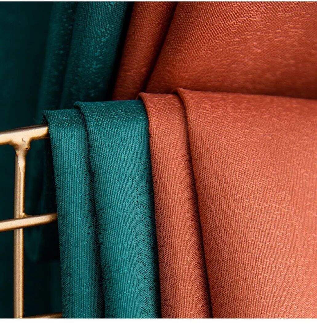 Foulola News:8362# 2.8/3.2m Width Blackout Linen Style Curtain supplier