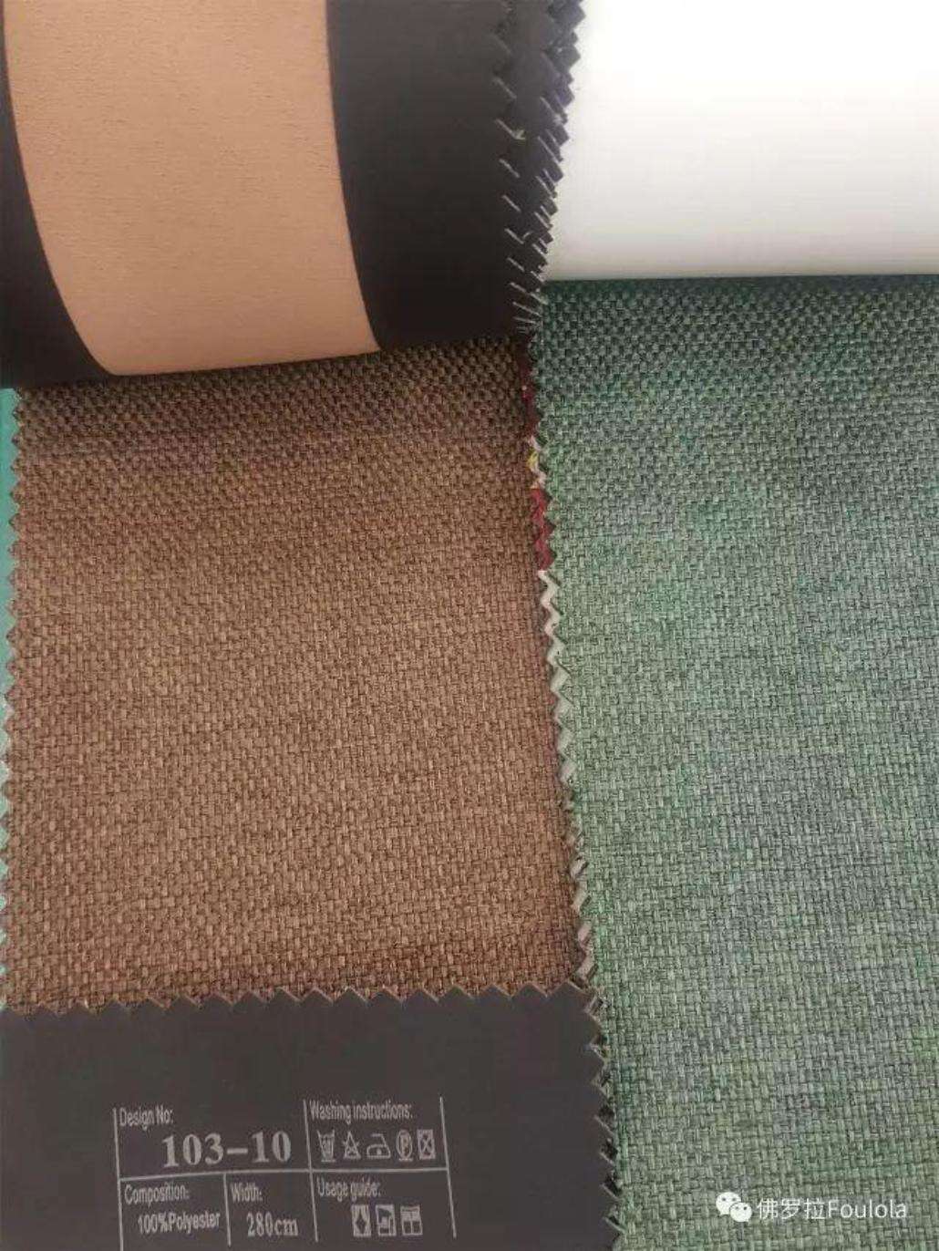 8103 Series Blackout Linen Curtain Fabric, 335gsm, 90% Blackout. details