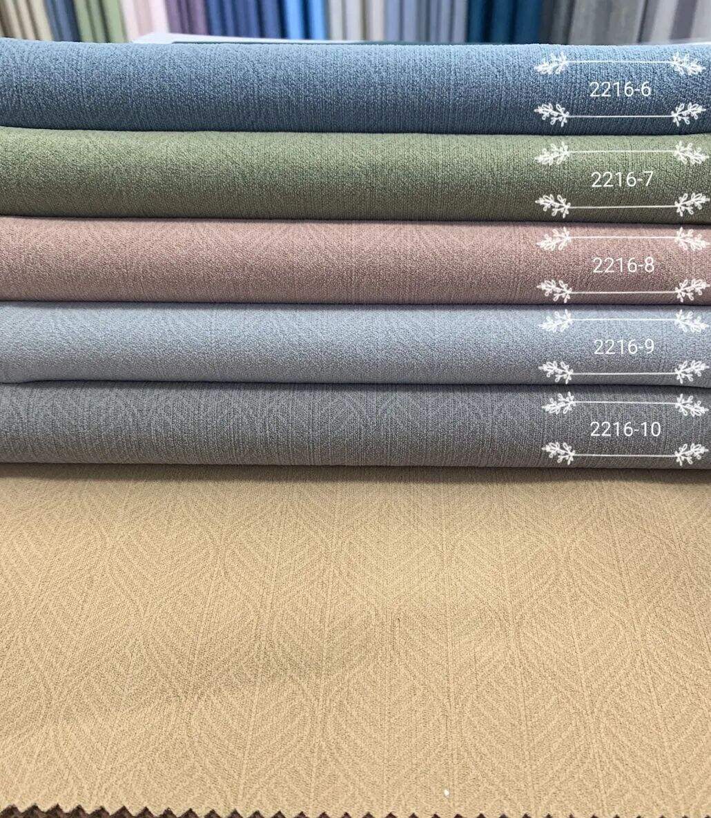 Foulola News:SFL2216# Luxury Jacquard Linen Style Curtain Fabric details