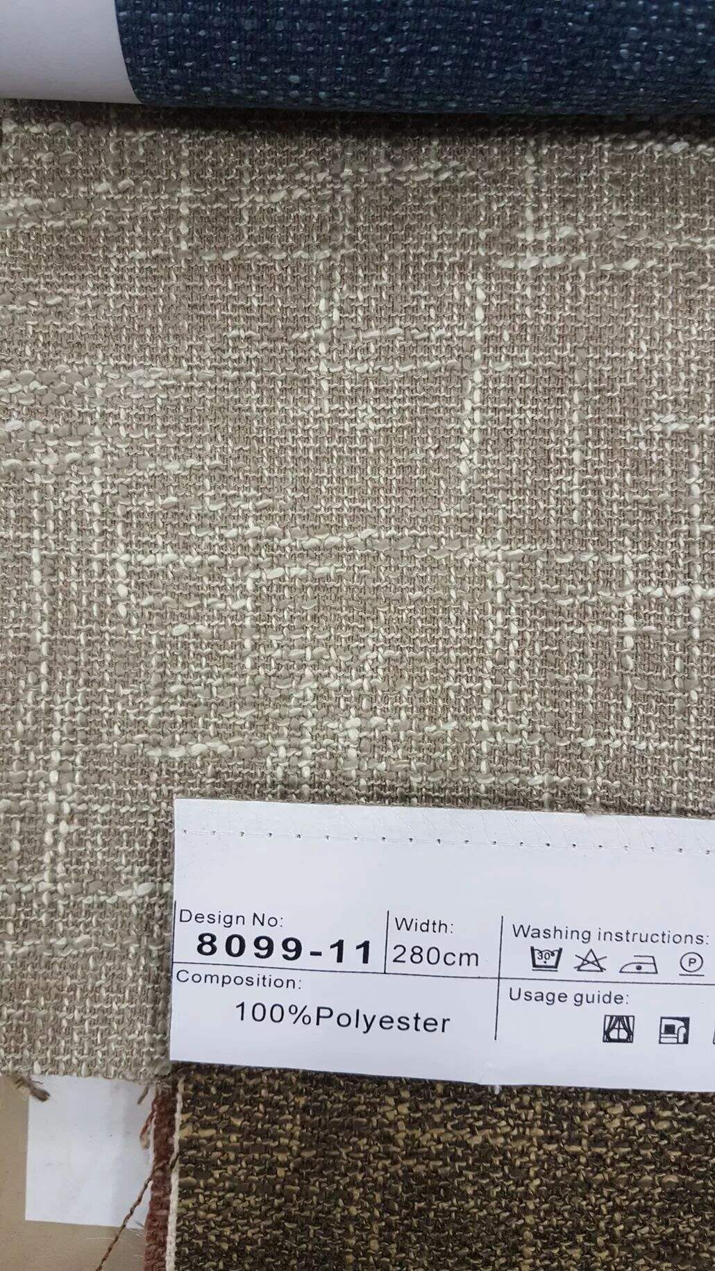 8099 Series Polyester/ Cotton Linen Curtain Fabric supplier